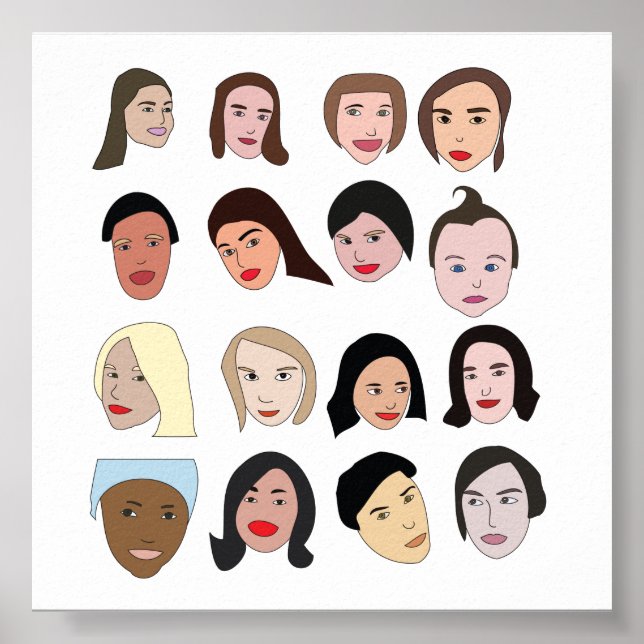 Affiche Visages (Devant)