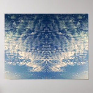 Affiche Visages Dans Le Ciel