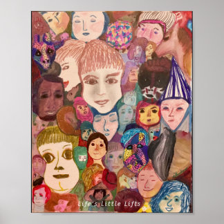 Affiche Visages du monde par artiste, dHardman