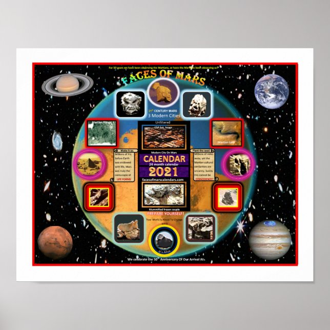 Affiche Visages Mars (Devant)