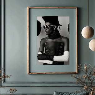 Affiche Vision avant-gardiste : mode monochrome audacieuse