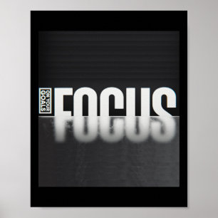 Affiche Vision Claire - Focus Sur Vos Objectifs Sticker