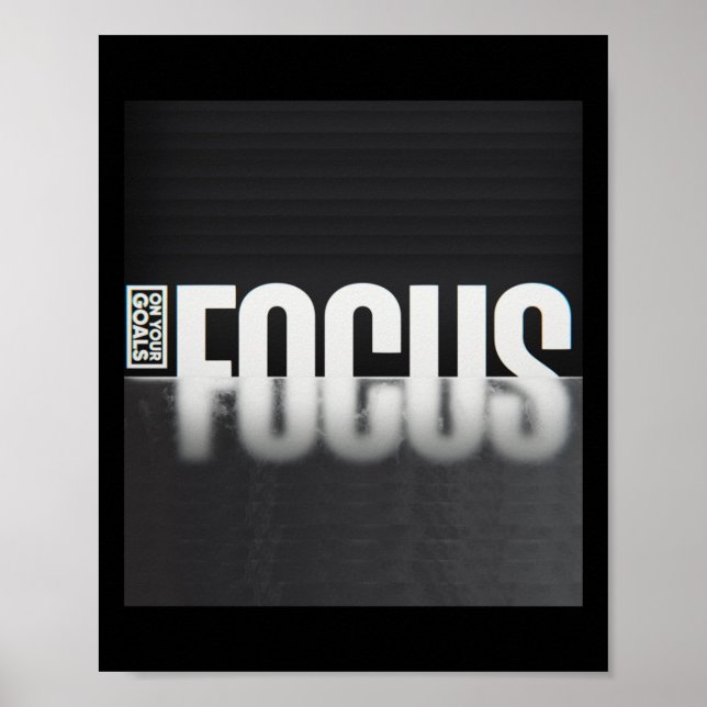 Affiche Vision Claire - Focus Sur Vos Objectifs Sticker (Devant)