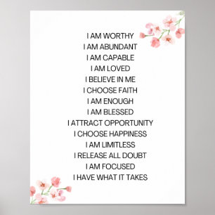 Affiche Vision conseil affirmation positive