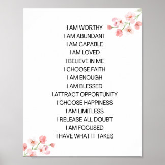 Affiche Vision conseil affirmation positive