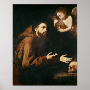 Affiche Vision de St Francis d'Assisi