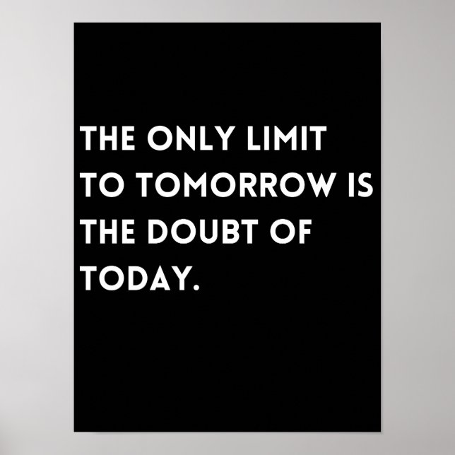 Affiche Visionary Overcoming Doubt Quote Classic (Devant)