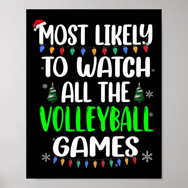 Affiche Visionner les jeux de volley-ball les plus probabl (Devant)