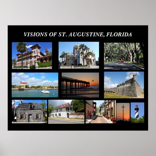 Affiche Visions de St. Augustine, Floride (Devant)