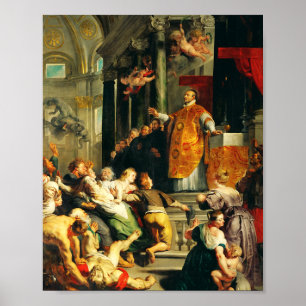 Affiche Visions d'Ignace par Peter Paul Rubens