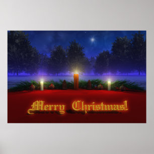 Affiche Visions lumineuses Noël Imprimer