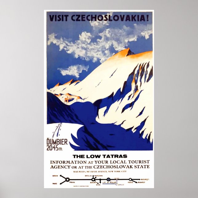 Affiche Visit Czechoslovakia (Devant)