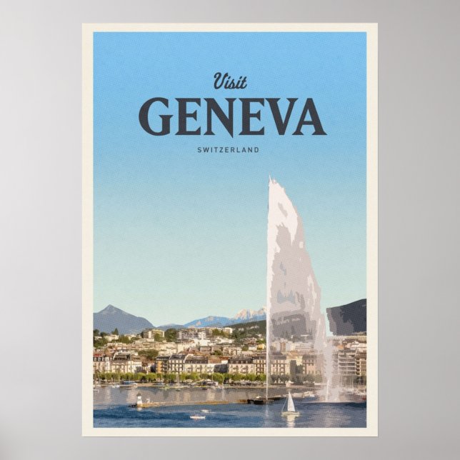 Affiche Visite à Genève (Devant)