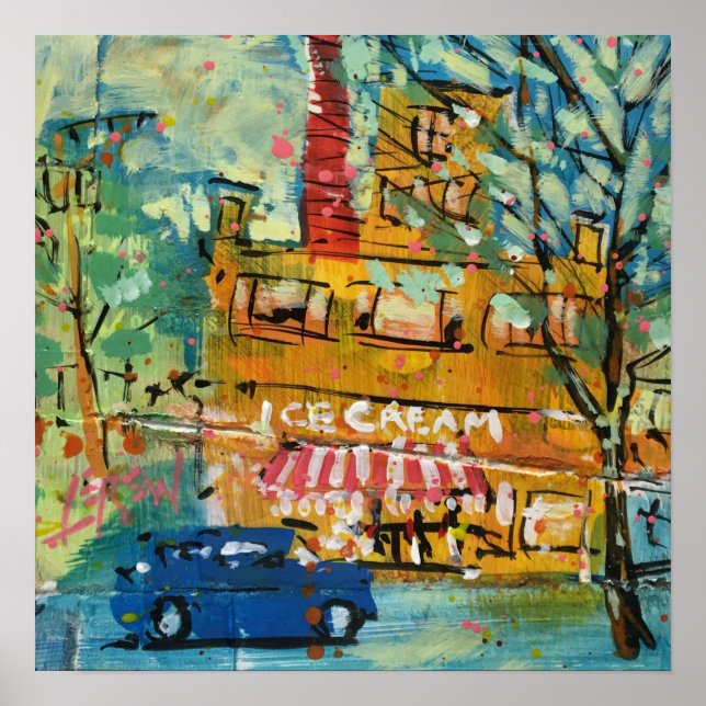 Affiche Visite de glacier Peinture / Artiste Larry Lerew (Devant)