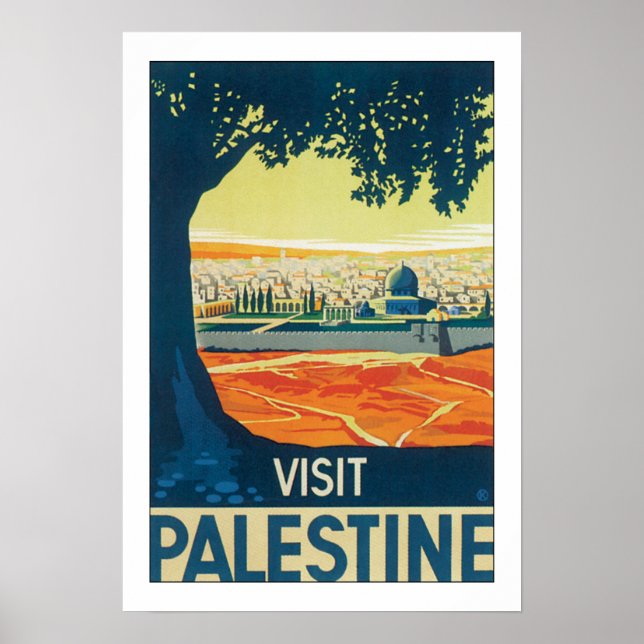 Affiche Visite de la Palestine (Devant)