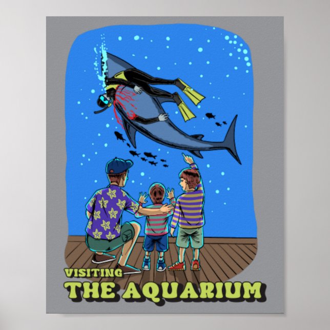 Affiche Visite de l'aquarium (Devant)