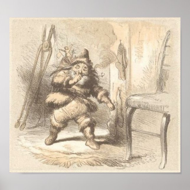 Affiche Visite de l'artiste de Saint-Nicolas F.O.C. Darley (Devant)