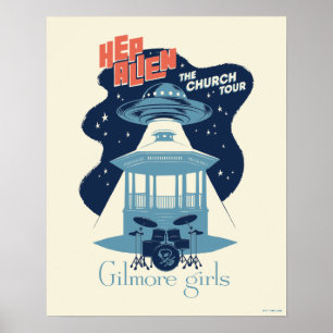 Affiche Visite de l'église de Hep Alien dans Gilmore Girls
