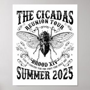 Affiche Visite de réunion du Cicadas Brood Xiv