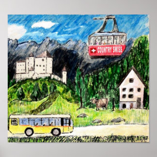 Affiche Visite en bus