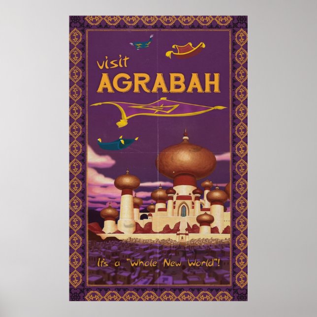 Affiche Visiter Agrabah (Devant)