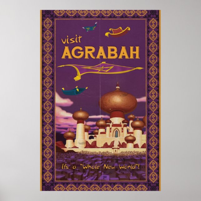 Affiche Visiter Agrabah (Devant)
