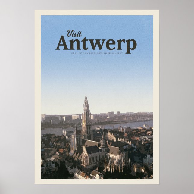 Affiche Visiter Anvers (Devant)