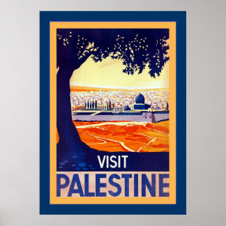Affiche Visiter la Palestine ~ Vintage voyage