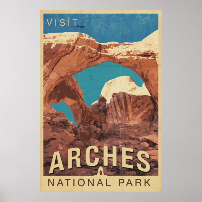 Affiche Visiter l'affiche Vintage voyage du parc national  (Devant)