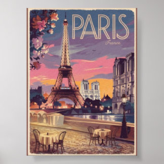 Affiche Visiter Paris