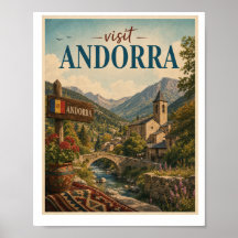 Visitez Andorre Voyage Vintage