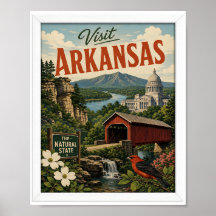 Visitez Arkansas Travel Vintage