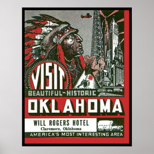 Affiche Visitez la magnifique Oklahoma historique