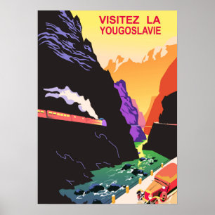 Affiche Visitez la Yougoslavie