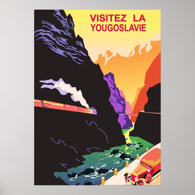 Affiche Visitez la Yougoslavie (Devant)