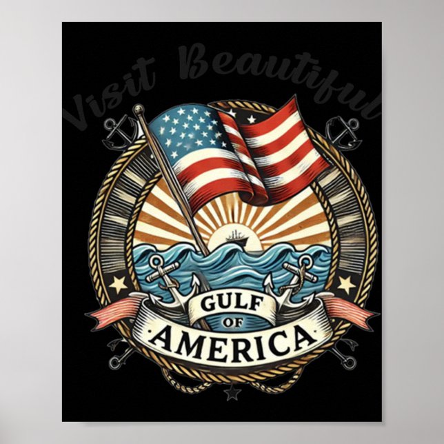 Affiche Visitez Le Beau Golfe D'Amérique (Devant)
