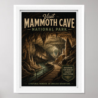 Affiche Visitez le parc national de Mammoth Cave Voyage Vi