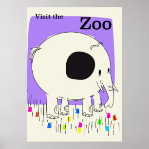 Affiche Visitez le zoo