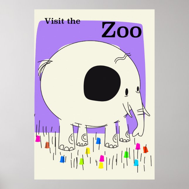 Affiche Visitez le zoo (Devant)