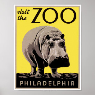 Affiche Visitez le zoo