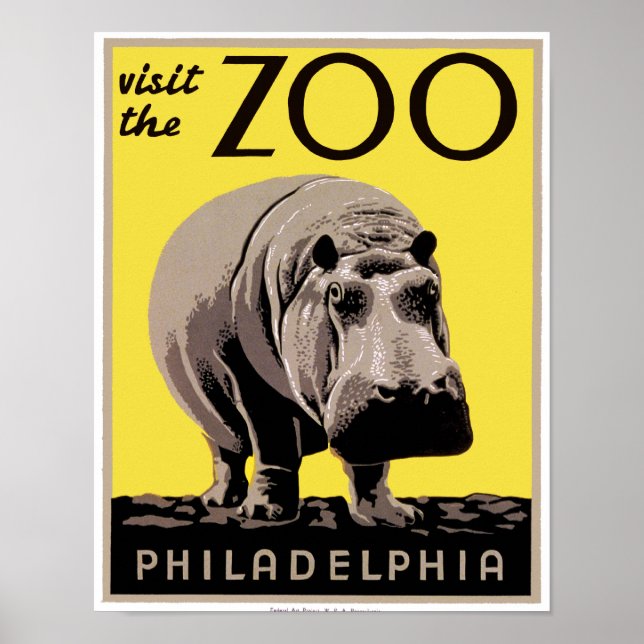 Affiche Visitez le zoo (Devant)