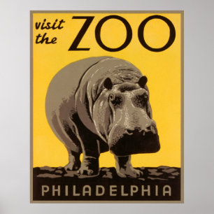 Affiche Visitez le zoo - Philadelphie WPA