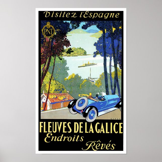 Affiche Visitez l'Espagne vintage voyage (Devant)