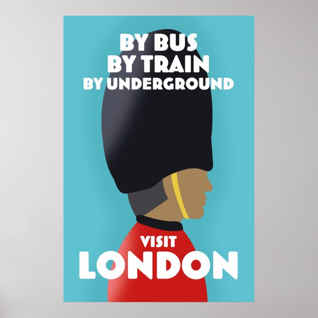 Affiche Visitez London Art print. (Devant)