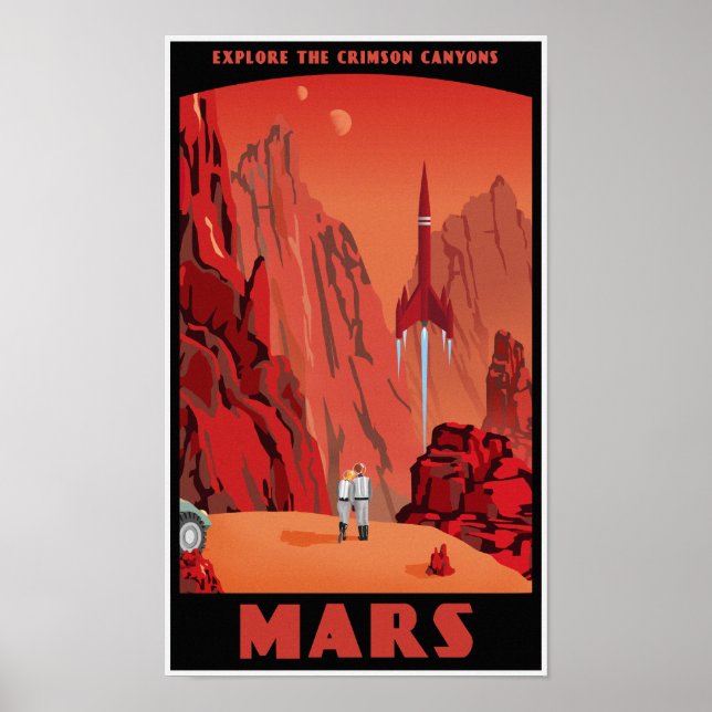 Affiche Visitez Mars (Devant)
