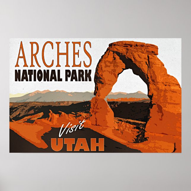Affiche Visitez Utah, Parc national des Arches, (Devant)