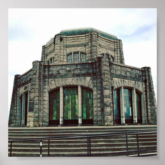 Affiche Vista House, gorge de Columbia (Devant)