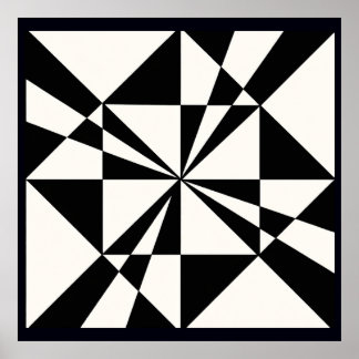 Affiche Visual Pull | Modern Stretched Canvas Print