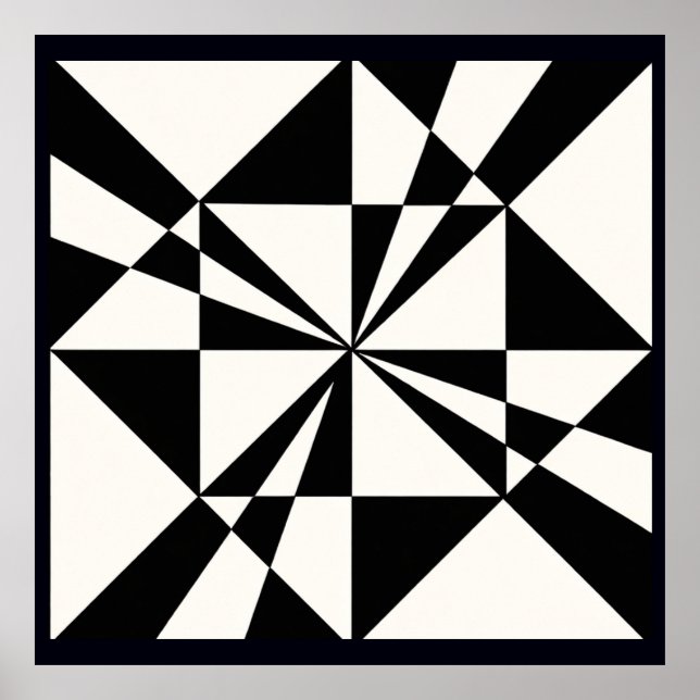 Affiche Visual Pull | Modern Stretched Canvas Print (Devant)