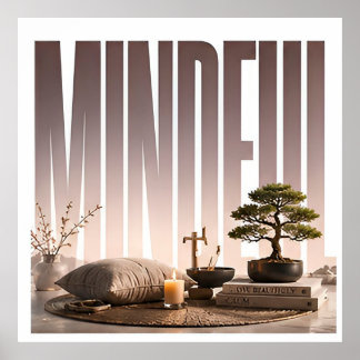 Affiche Visuel éditorial de bien-être de luxe conscient